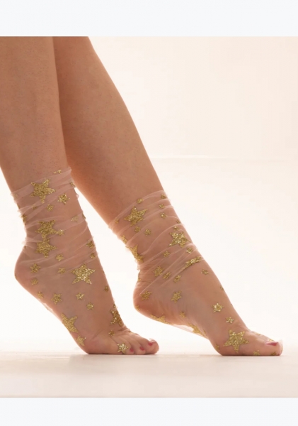 Mesh Socken mit Sternen